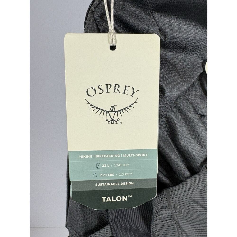 Osprey Talon 22 Backpack Eclipse Grey Hiking Dayp… - image 2
